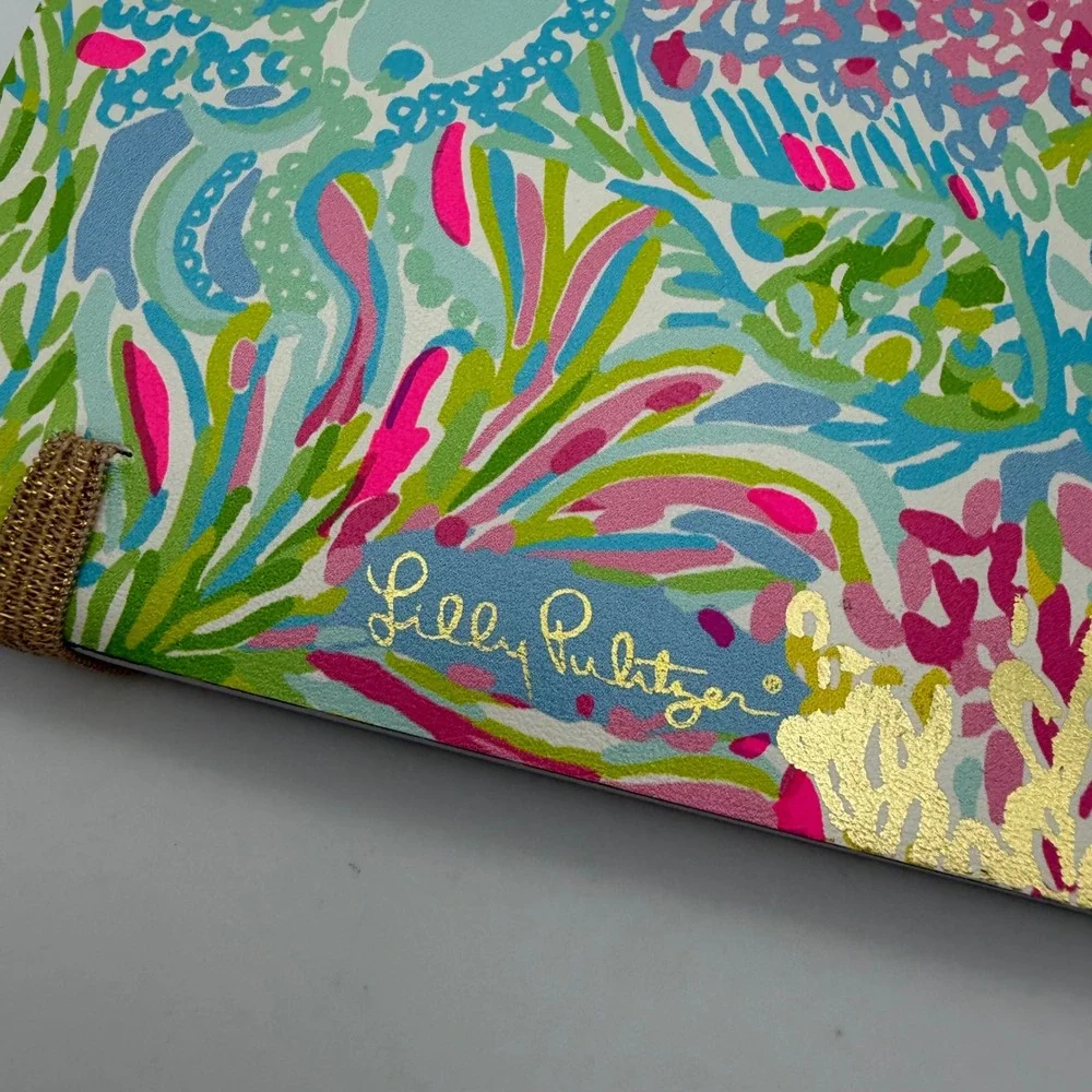 Lilly Pulitzer Floral Coral Tropical Lined Notebook Journal Multicolor Preppy